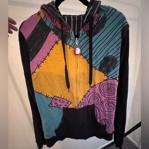 Reversible Nightmares Before Christmas hooded sweatshirt